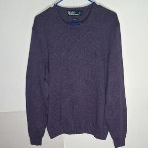 Polo Ralph Lauren Men's Crewneck Sweater in Rich Purple